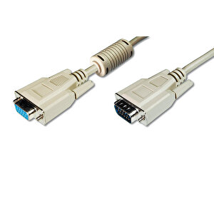 Vga Monitör Uzatma Kablosu, Dsub 15 Erkek &lt;=&gt; Dsub 15 Dişi, 3cf7c, Awg 28/30, 1.8 Metre, Bej Renk Tdrtr