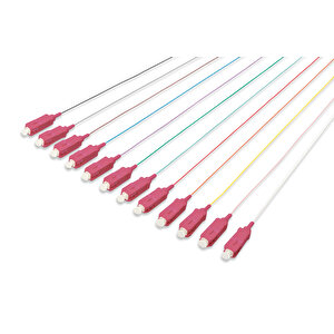Digitus Sc Fiber Optik Pigtail Seti, 12 Adet, 50/125 Om4 0.9mm Lszh, 2 Metre, Birim Fiyatıdır Digitus Sc/pc 12 X Pigtail 50/125 Om