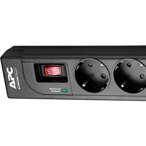 4lü Akım Korumalı Priz 230v Siyah