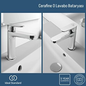 Cerafine O Grande Lavabo Bataryası-chrome-sifon Kumandasız