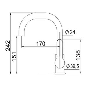 Nsk Legna Plus Kuğu Lavabo Bataryası N3014802