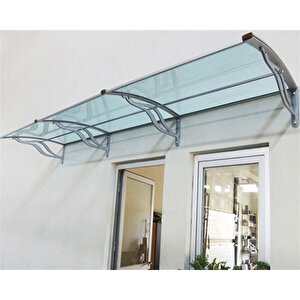 Tf Delux Seri 1,12 Alüminyum Ayaklı Sundurma 360 X 100 Yeşil 3 Mm Solid Levha