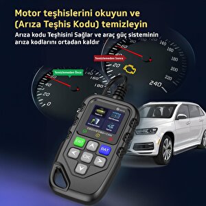 Npo Npc119 1.8" Renkli Türkçe Ekran Obdii/eobd+can Modlu Otomatik Araç Arıza Tespit/silme Cihazı