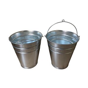 2'li Metal Galvaniz Su Kum Ve Temizlik Kovası No 34