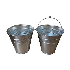 2'li Metal Galvaniz Su Kum Ve Temizlik Kovası No 32