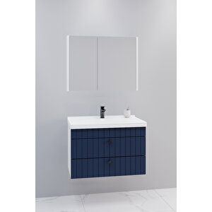 Petit 80 Cm Banyo Dolabı Bgn Aynalı - Boy Dolap Hariç Lacivert