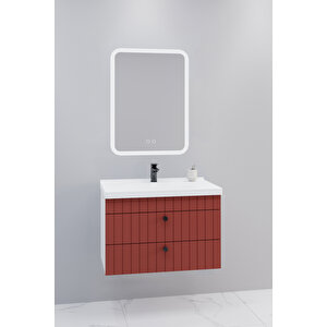 Petit 80 Cm Banyo Dolabı Cmr Aynalı - Boy Dolap Hariç Kiremit