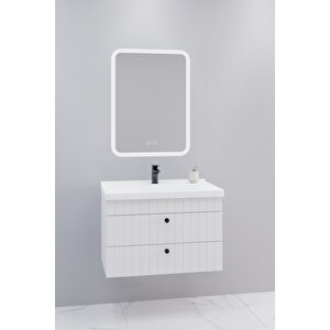 Petit 80 Cm Banyo Dolabı Cmr Aynalı - Boy Dolap Hariç Beyaz