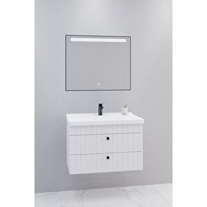 Petit 80 Cm Banyo Dolabı Lvn Aynalı - Boy Dolap Hariç Beyaz