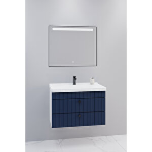 Petit 80 Cm Banyo Dolabı Lvn Aynalı - Boy Dolap Hariç Lacivert