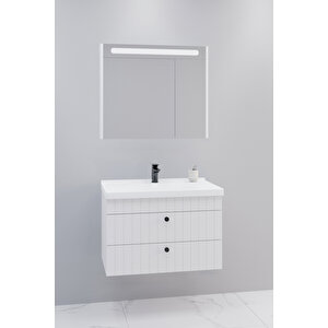 Petit 80 Cm Banyo Dolabı Npl Aynalı - Boy Dolap Hariç Beyaz