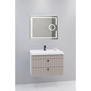 Petit 80 Cm Banyo Dolabı Kiev Aynalı - Boy Dolap Hariç Krem