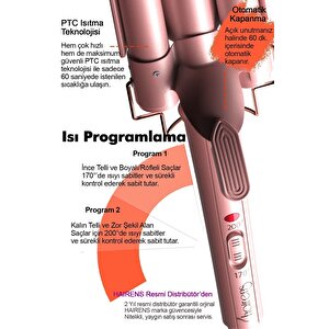 Hrs-190 Wag Ve Su Dalgası Saç Maşası 25mm.
