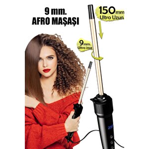 Hrs-960 - 4 Parça Saç Şekillendirme Seti | Wag Maşa & Afro Ince Maşa & 25 Mm. Maşa