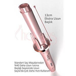 Hrs-270 Otomatik Saç Maşası 32 Mm. Kalın Dalga. Uzun Başlık 130 Mm.