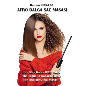 Hrs-130 Afro Dalga 9 Mm. Kıvırcık Ince Saç Maşası, 20 Cm. Ekstra Uzun Başlık