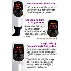 Hrs-320 Otomatik Saç Maşası - Kalın Su Dalgası 25mm
