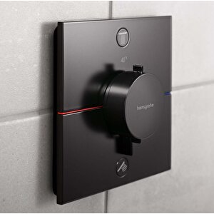 Showerselect Comfort Q Termostat Ankastre 2 Çıkış Satin Siyah 15583670