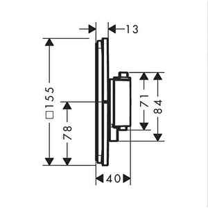 Showerselect Comfort Q Termostat Ankastre 2 Çıkış Bronz 15583140