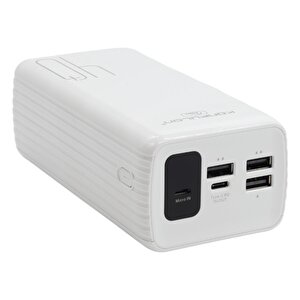 Powerbank A21s 40.000 Mah 3 Usb Lcd Göstergeli̇ Beyaz