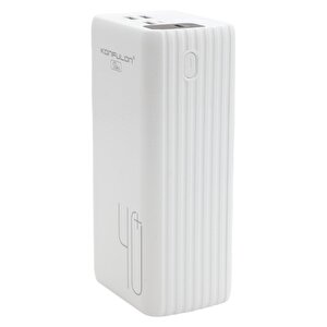 Powerbank A21s 40.000 Mah 3 Usb Lcd Göstergeli̇ Beyaz