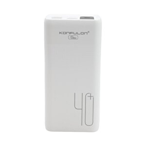 Powerbank A21s 40.000 Mah 3 Usb Lcd Göstergeli̇ Beyaz