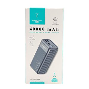 Powerbank A21s 40.000 Mah 3 Usb Lcd Göstergeli̇ Beyaz