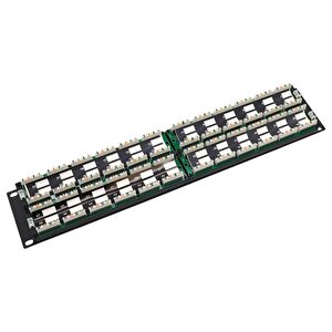 Signamax 2u 48 Port Cat3 Patch Panel 2u Si̇yah