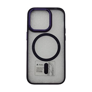 Iphone 14 Pro Max Kilif Element Magneti̇csafe-deri̇n Mor