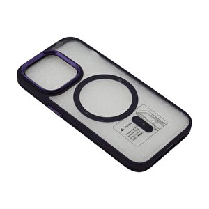 Iphone 14 Pro Max Kilif Element Magneti̇csafe-deri̇n Mor