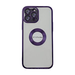 Relax Team Iphone 13 Pro Max Si̇li̇kon Kilif Deri̇n Mor