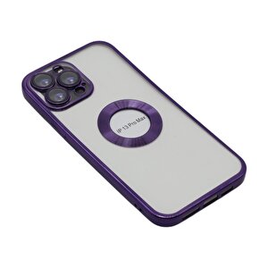 Relax Team Iphone 13 Pro Max Si̇li̇kon Kilif Deri̇n Mor