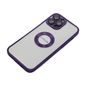 Relax Team Iphone 13 Pro Max Si̇li̇kon Kilif Deri̇n Mor
