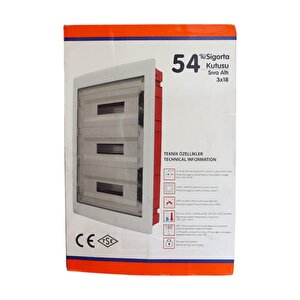 Çeti̇nkaya Pano 54'lü (18x3) S/ü Şeffaf Camli Si̇gorta Kutusu (çp-30954)
