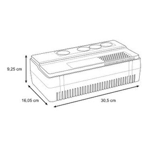 Schneider Electric Bvs1000i-gr Apc Easy Ups Bvs 1000va Schuka Avr Kesi̇nti̇si̇z Güç Kaynaği