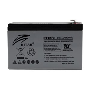 Ri̇tar 12v 7ah Bakimsiz Kuru Ti̇p Agm Vrla Akü