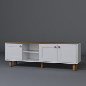 Bohem Serisi Garden Meşe - Beyaz Tv Ünitesi