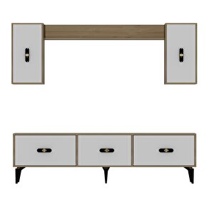 Hi̇raa  180 Cm Tv Üni̇tesi̇ Takimi Safirmeşe-Beyaz