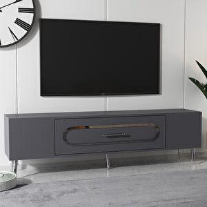 Dekop3ct Tv Sehpasi Antrasit-Gümüş Antrasit Gümüş
