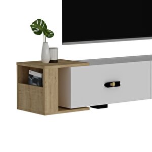 Cherryct Tv Sehpasi Beyaz-Safirmeşe