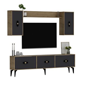 Hi̇raa  180 Cm Tv Üni̇tesi̇ Takimi Safirmeşe-Antrasit