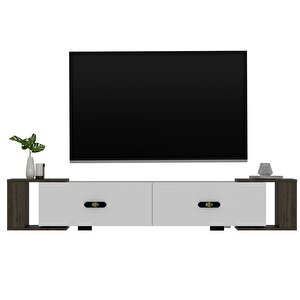 Cherryct Tv Sehpasi Beyaz-Ceviz