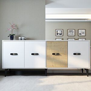 Cherryct 180 Cm Konsol(kx180) Beyaz-Safirmeşe