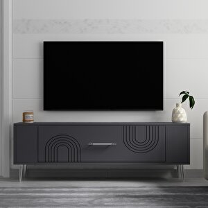 Retrol2ct Tv Sehpasi Antrasit-Gümüş
