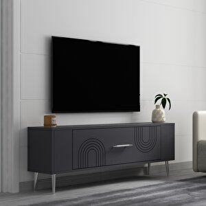 Retrol2ct Tv Sehpasi Antrasit-Gümüş