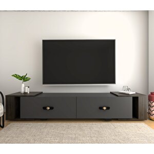 Cherryct Tv Sehpasi Antrasit-Ceviz Antrasit Ceviz