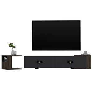 Cherryct Tv Sehpasi Antrasit-Ceviz