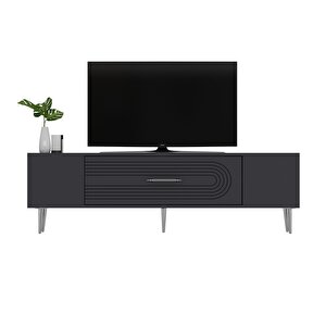 Dekol3ct Tv Sehpasi Antrasit-Gümüş Antrasit Gümüş