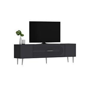 Dekol3ct Tv Sehpasi Antrasit-Gümüş