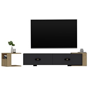 Cherryct Tv Sehpasi Antrasit-Safirmeşe